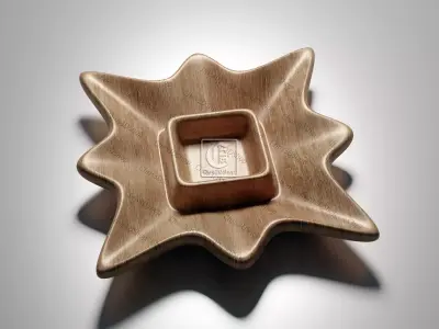 Flower Shaped Bowl 2 - 3D STL Files for CNC  3D model