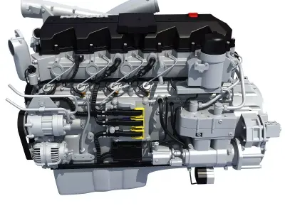 Peterbilt Kenworth DAF Engine PACCAR 3D model