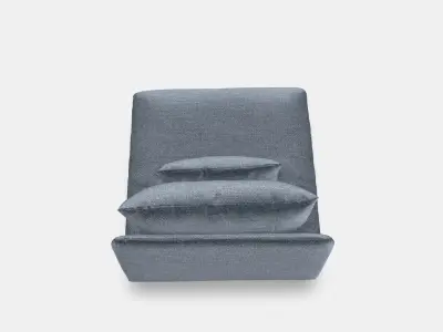 SODERHAMN 1-seater section 1 Low-poly 3D model