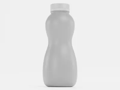 Universal Plastic Bottle V5 - Product Packaging Low-poly 3D model