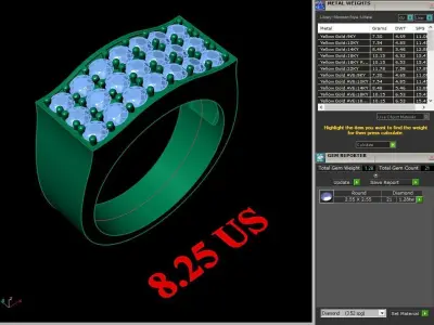 Luxury Men Rings Designs 5MR093 3D print model