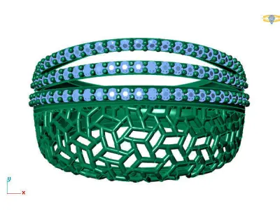 Women Ring 3DM Womens Ring 3d models 3D print model 3D print model