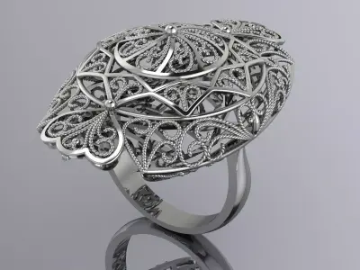 Elegant Jewelry Brand Gold Luxury  3D print model