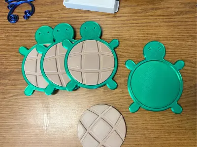 Turtle coaster Free 3D print model