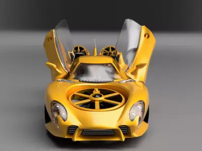 SkyVehicle sports car 3D print model