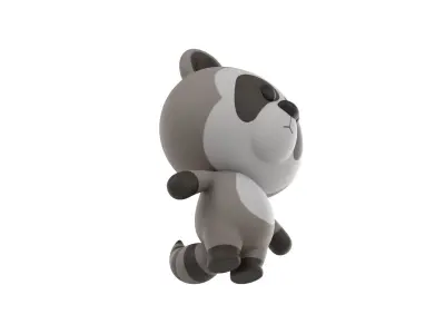 Character017 Raccoon 3D model