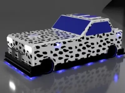 Custom Car Model Low-poly 3D model purchase