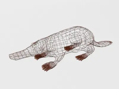Platypus Low-poly 3D model