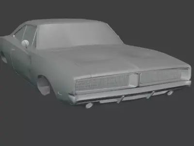 3D Printable Classic Muscle RC Body - 1-10 Scale Custom Shell  3D print model