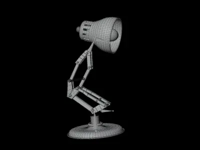 Luxo Pixar Character with Rig and Animation  3D model
