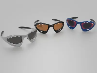 Oakley Racing Jacket sunglasses 3D model