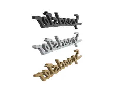 Speedster nameplate Porsche 3D print model