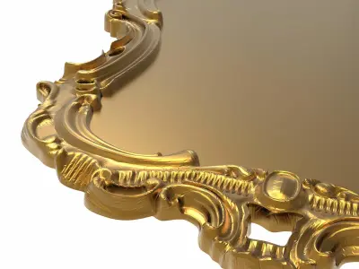 carved frame 3D model 53