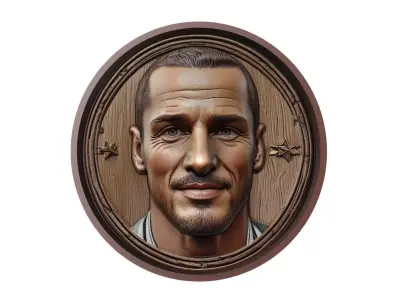 Leonardo Bonucci Footballer Medallion 3D print model