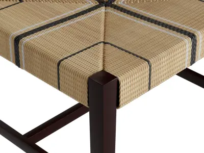 Abaca dining chair 3D model