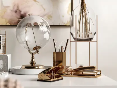 Designers workplace 3D model