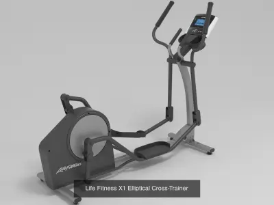 Gym Collection elliptical cross trainer 3D Model Pack
