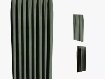 Deco Curtains Long Series C Long Single G3 N2  3D model