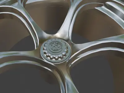 Alfa Romeo Giulia GTAm GTA OEM Wheels Rims 3D Print Ready 3D print model