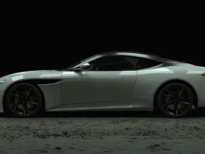 Aston Martin DBS Superleggera Low-poly 3D model