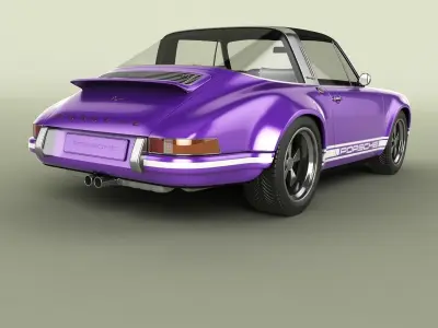 Singer Porsche 911 Targa 3D model