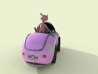 Pink Panther Free 3D model