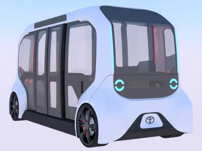 Toyota e-Palette exterior 3D model