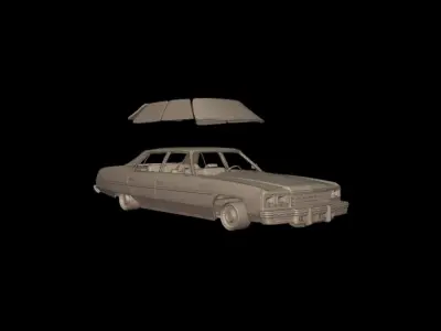 CHEVROLET CAPRICE 1976 FOUR DOORS 3D print model