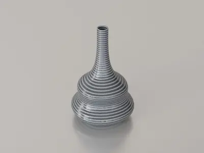 Earthenware jug 07 3D model