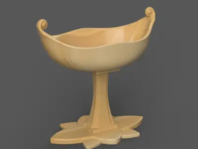 Elegant planter - vase - urn - candy dish - candle holder 3D print model
