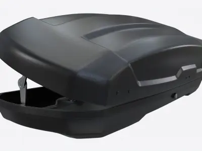 Car Cargo Roof Box Open 3D model