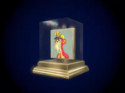 Mutant Ape 23 Gold Club Low-poly 3D model