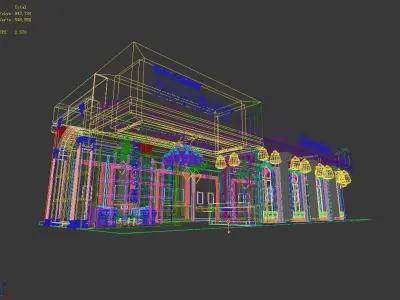 Exhibition - Area -23X8-3DMAX2009-04 3D model