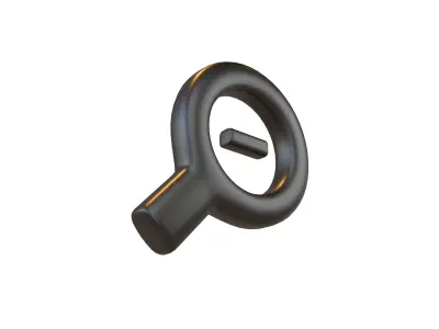 Zoom Out Symbol v1 001 Low-poly 3D model