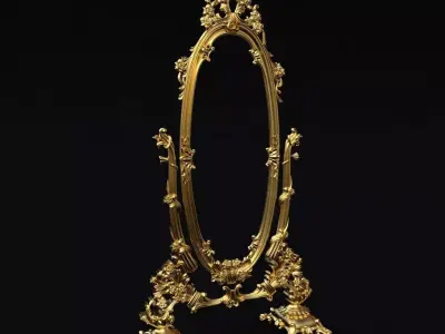 carved mirror 3D model 9