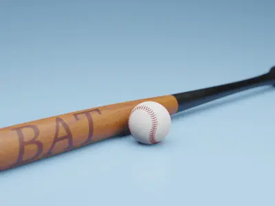 Baseball ball 3D model