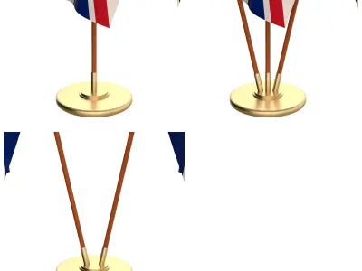 Great Britain Flag Pack 3D model