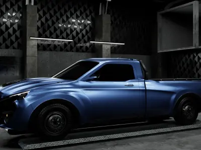 PICKUP TRUCK 3D model 4X4 winyoo 3D model