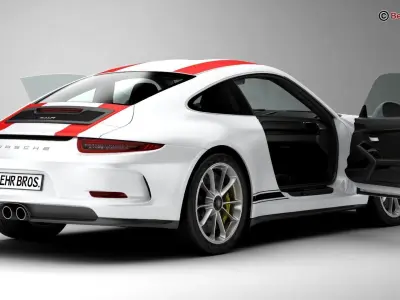Porsche 911 R 2017 3D model