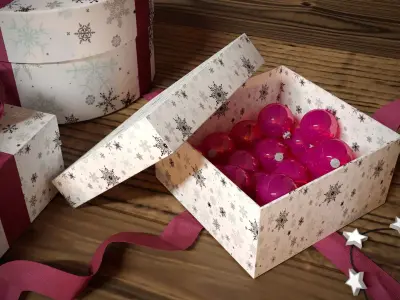 New Year Christmas Presents 3D model