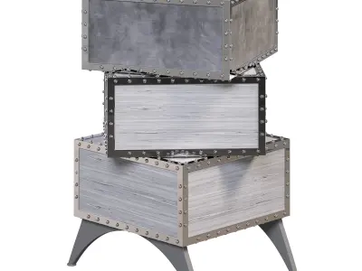 Trio Side Table By Elve Luxury 3D model