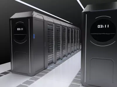 data center server 3D model