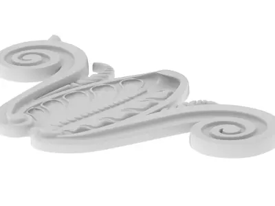 Cartouche Ornament 025 3D model