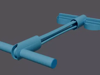 rubber band exercise to lose belly fat 3D model