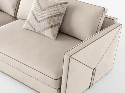 Visionnaire Bastian 3 seater sofa 01 3D model