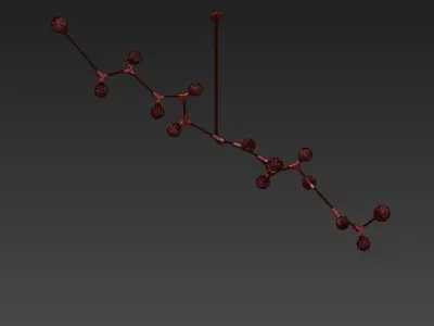 Mini Globe Branching Bubble 3D model