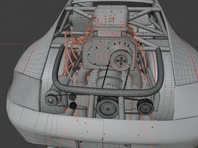 Porshe 911 Dragster 3D model