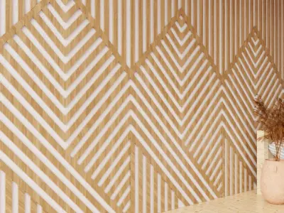 Wall wood seamless set2 V15 3D model