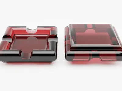 Cigar Ashtray Low-poly 3D model