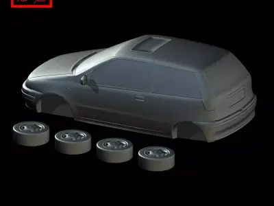 Fiat Punto GT 1993-1999 3D print model